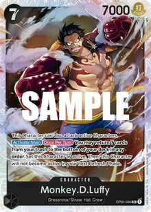 Monkey.D.Luffy (090) OP04-090 Super Rare Kingdoms of Intrigue One Piece Foil NM