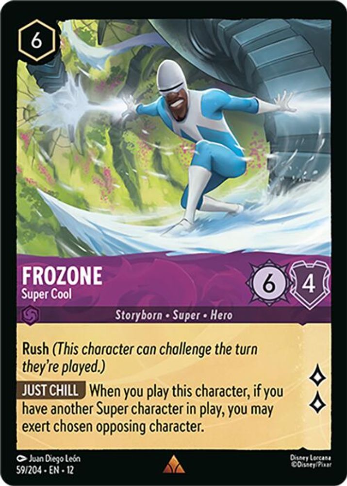 Frozone - Super Cool 59/204 Rare Wilds Unknown Lorcana Near Mint