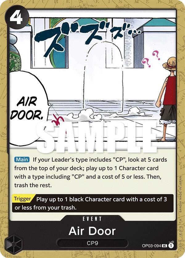 Air Door OP03-094 Uncommon Pillars of Strength One Piece Near Mint