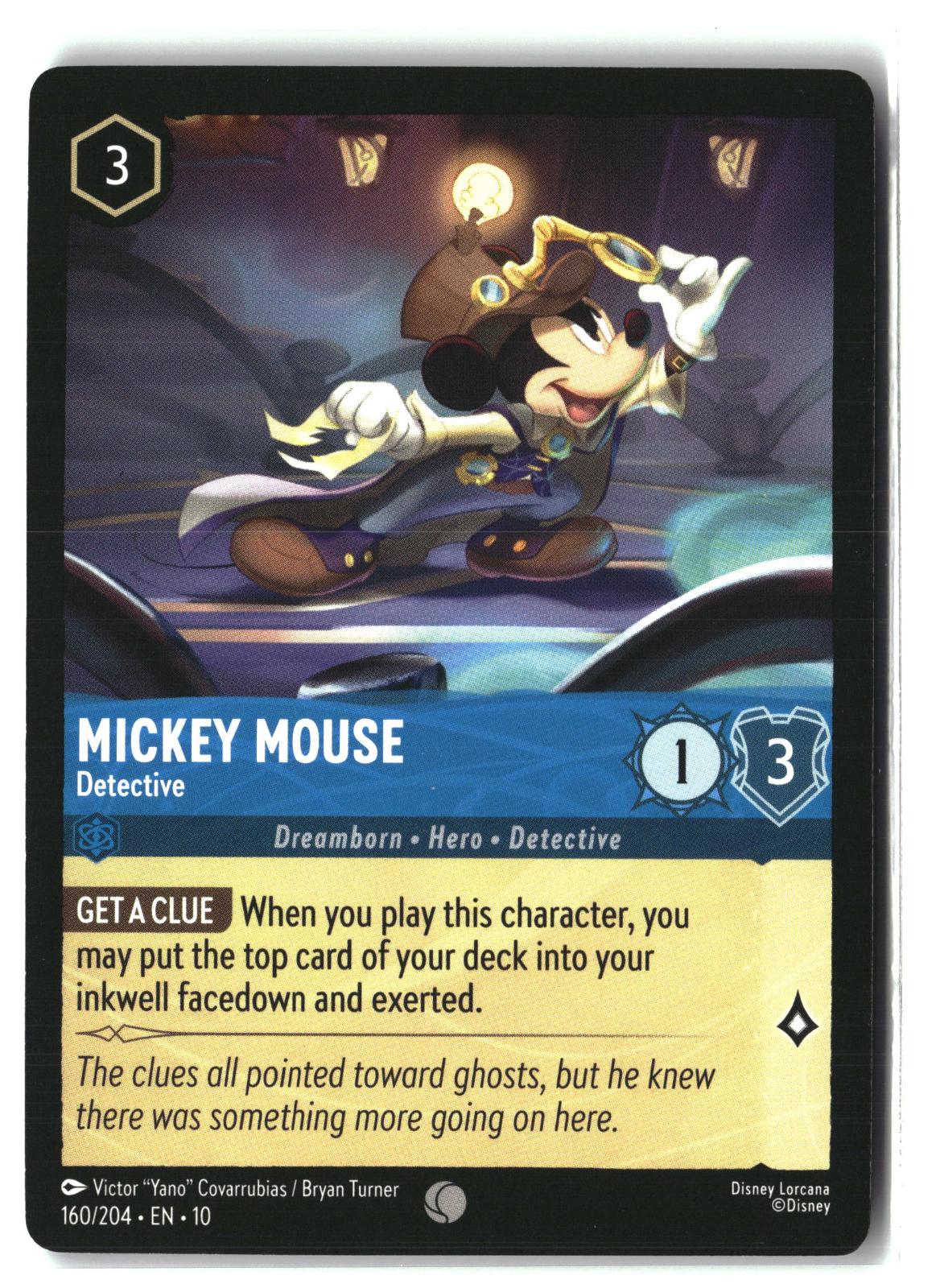 Mickey Mouse - Detective 160/204 Common Whispers in the Well Lorcana LP