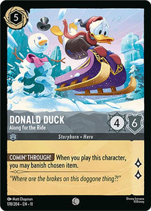 Donald Duck - Along for the Ride 178/204 Common Winterspell Lorcana Near Mint