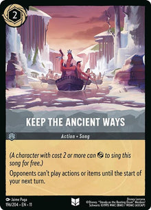 Keep the Ancient Ways 196/204 Uncommon Winterspell Lorcana Near Mint