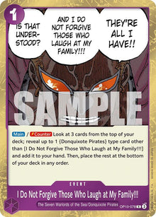 I Do Not Forgive Those Who Laugh at My Family!!! OP10-078 Royal Blood One Piece Foil NM