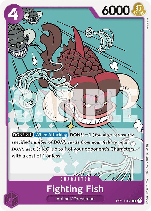 Fighting Fish OP10-069 Common Royal Blood One Piece Near Mint