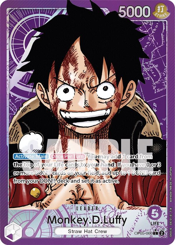 Monkey.D.Luffy (060) (Alternate Art) OP05-060 Awakening of the New Era One Piece Foil NM