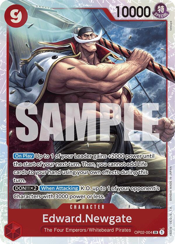 Edward.Newgate (Reprint) OP02-004 Premium Booster -The Best- One Piece Foil NM