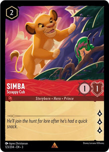 Simba - Scrappy Cub 123/204 Rare Into the Inklands Lorcana Near Mint