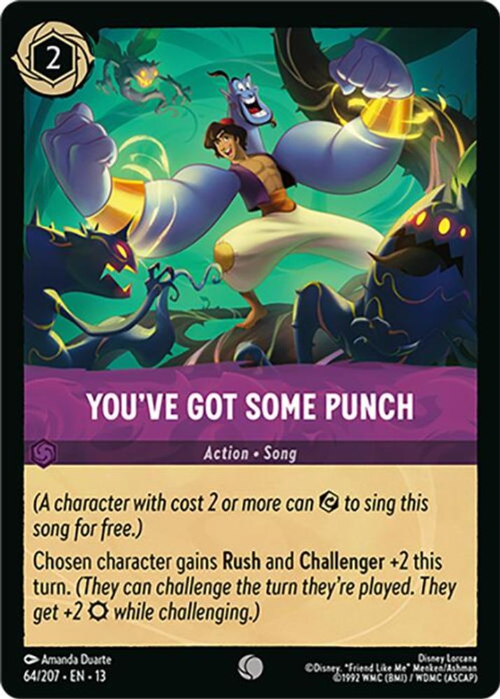 You've Got Some Punch 64/204 Common Attack of the Vine! Lorcana Near Mint