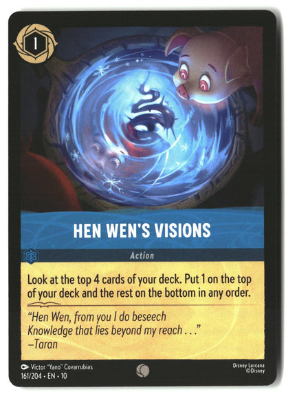 Hen Wen's Visions 161/204 Common Whispers in the Well Lorcana Lightly Played