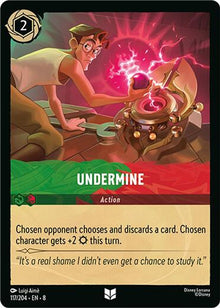 Undermine 117/204 Uncommon Reign of Jafar Lorcana Near Mint