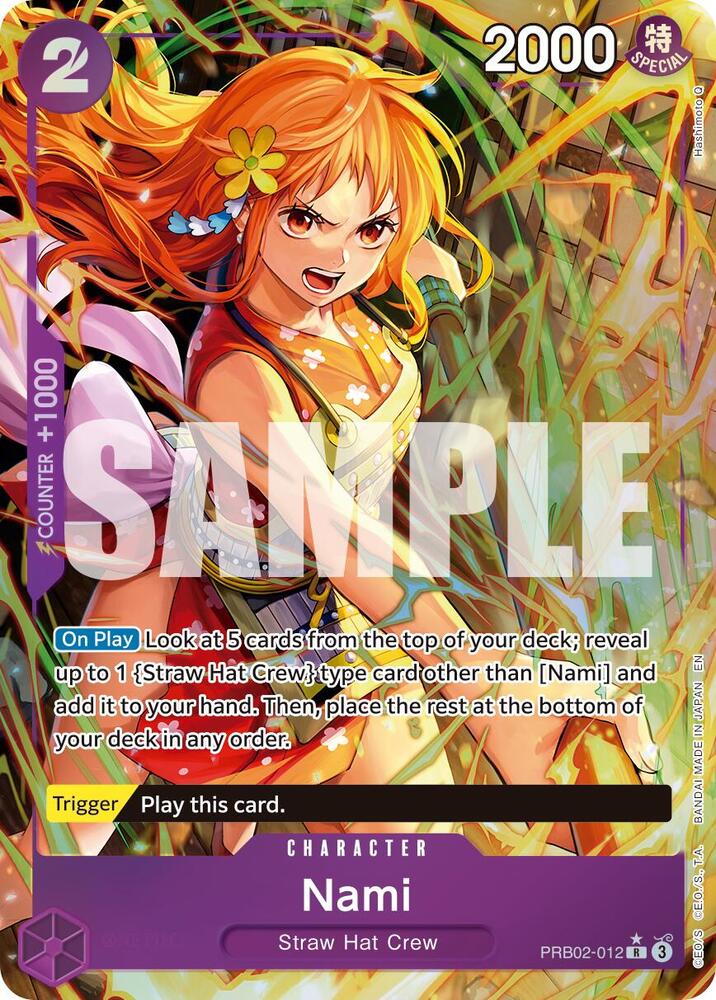 Nami (Alternate Art) PRB02-012 Premium Booster -The Best- Vol. 2 One Piece Foil NM
