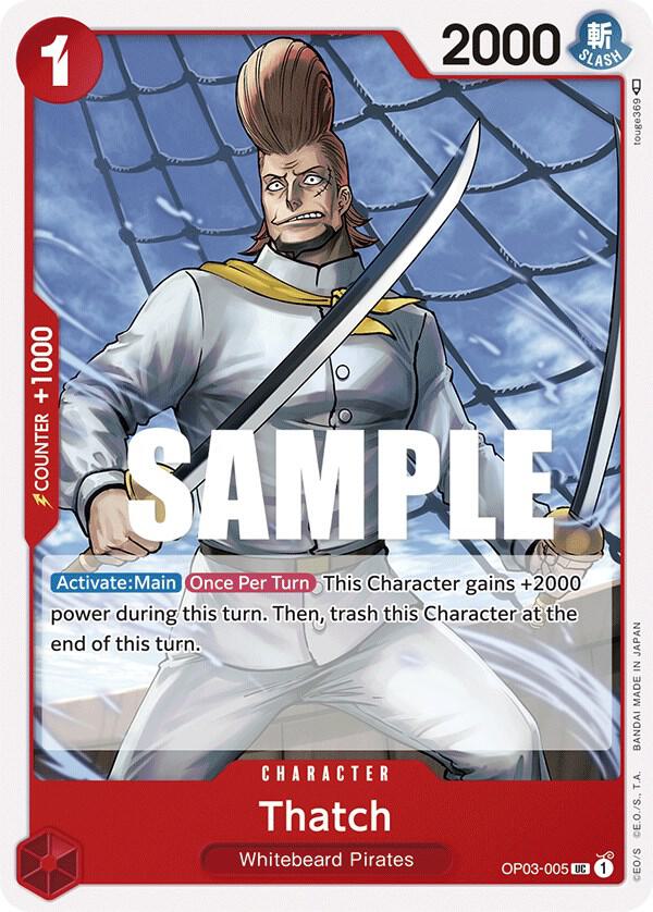Thatch OP03-005 Uncommon Pillars of Strength One Piece Near Mint