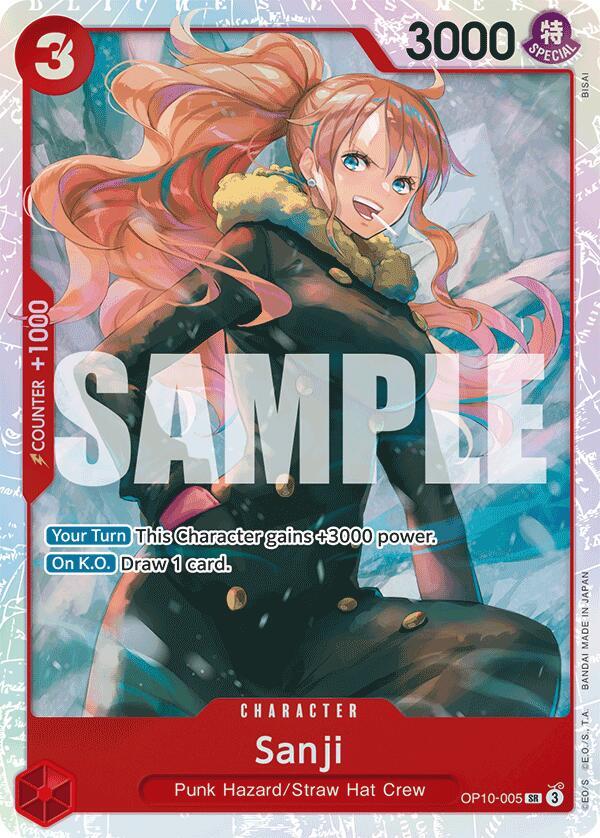 Sanji OP10-005 Super Rare Royal Blood One Piece Foil Near Mint
