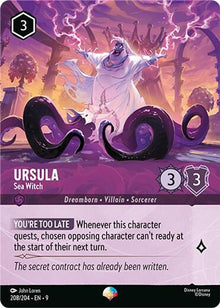 Ursula - Sea Witch (Epic) 208/204 Epic Fabled Lorcana Holo Near Mint