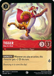 Tigger - One of a Kind 127/204 Common Rise of the Floodborn Lorcana Near Mint