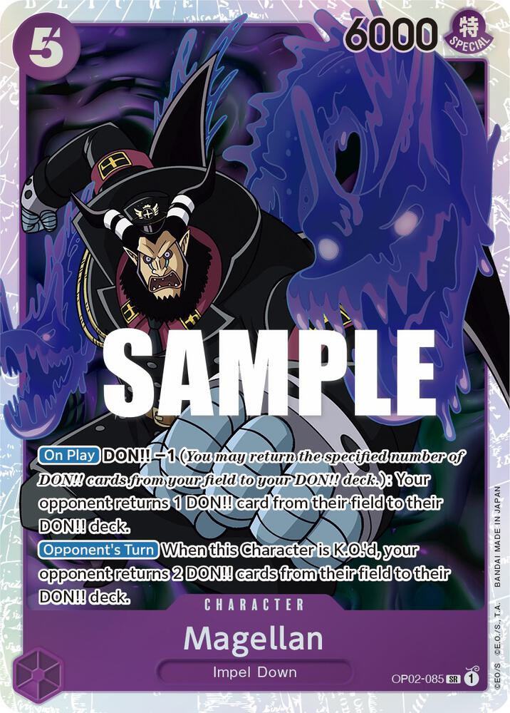 Magellan (085) OP02-085 Super Rare Paramount War One Piece Foil Near Mint