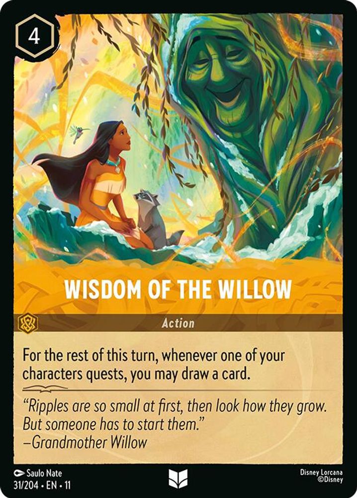 Wisdom of the Willow 31/204 Uncommon Winterspell Lorcana Near Mint