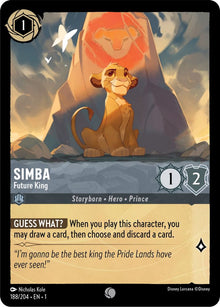 Simba - Future King 188/204 Common The First Chapter Lorcana Near Mint
