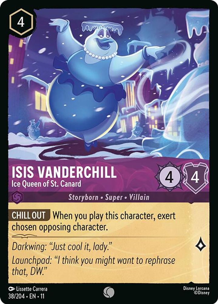 Isis Vanderchill - Ice Queen of St. Canard 38/204 Common Winterspell Lorcana NM