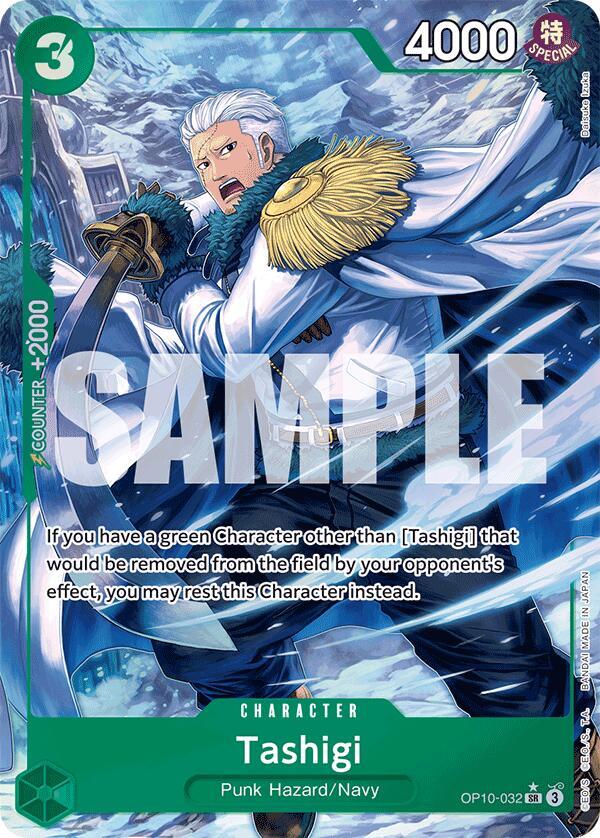 Tashigi (Parallel) OP10-032 Super Rare Royal Blood One Piece Foil Near Mint
