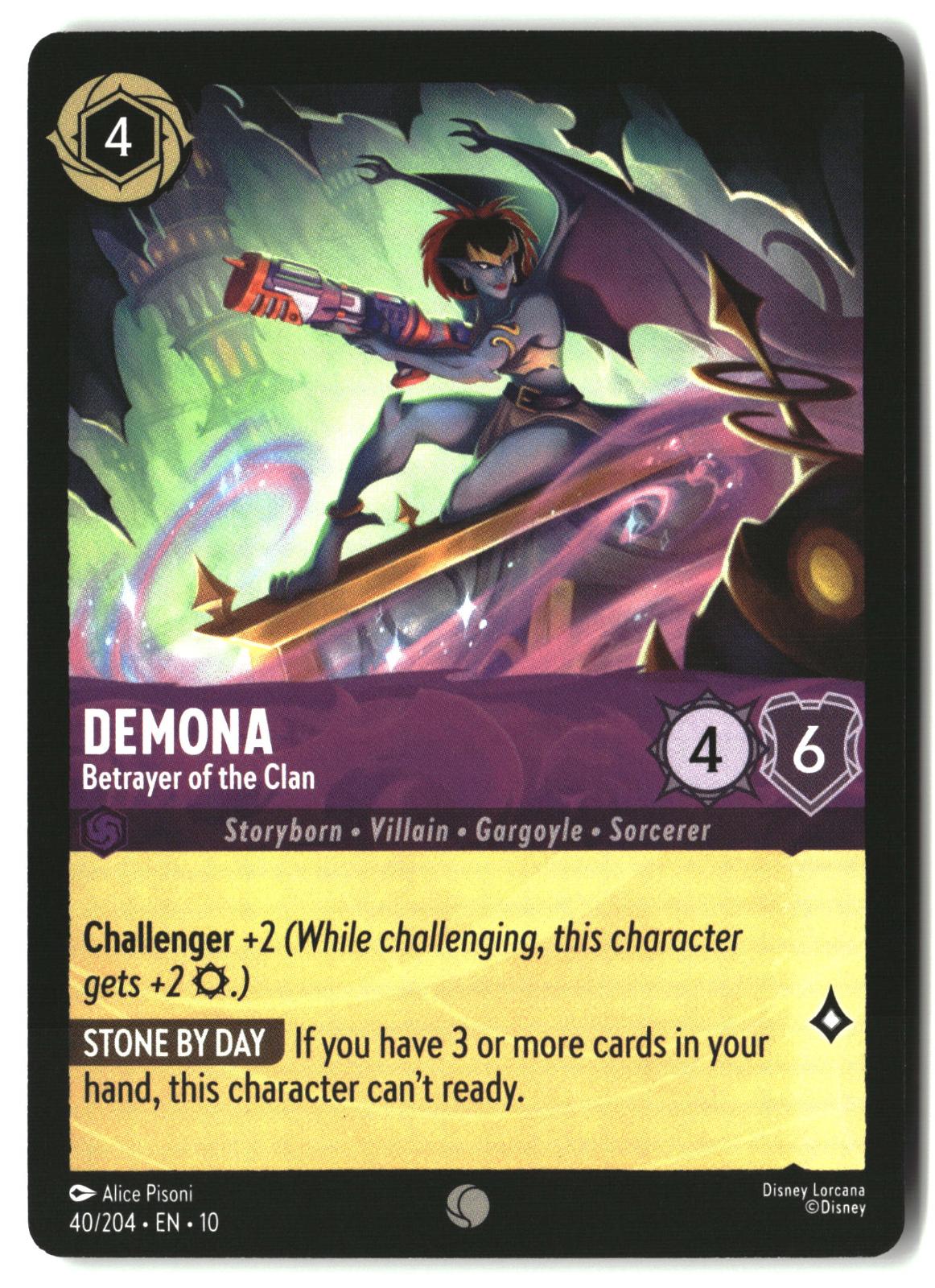 Demona - Betrayer of the Clan 40/204 Common Whispers in the Well Lorcana LP