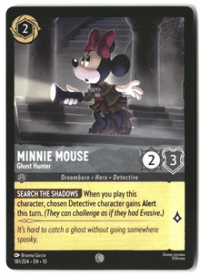 Minnie Mouse - Ghost Hunter 181/204 Common Whispers in the Well Lorcana LP