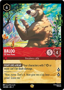 Baloo - Ol' Iron Paws 142/204 Legendary Archazia's Island Lorcana Near Mint