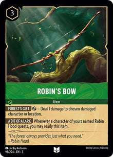 Robin's Bow 98/204 Uncommon Into the Inklands Lorcana Near Mint