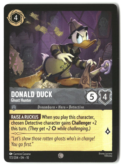 Donald Duck - Ghost Hunter 172/204 Common Whispers in the Well Lorcana LP