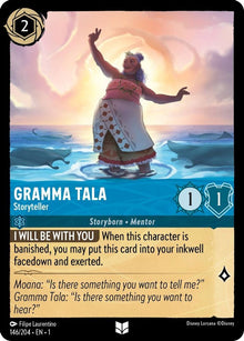 Gramma Tala - Storyteller 146/204 Uncommon The First Chapter Lorcana Near Mint