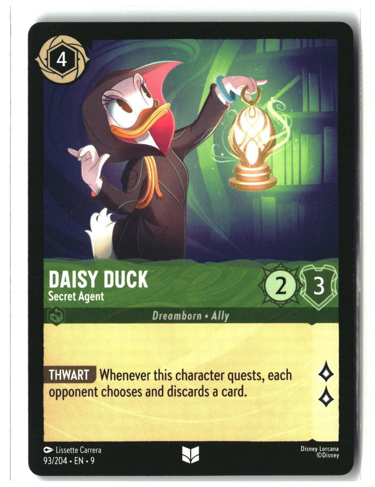 Daisy Duck - Secret Agent 93/204 Uncommon Fabled Lorcana Lightly Played