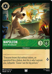Napoleon - Clever Bloodhound 96/204 Uncommon Reign of Jafar Lorcana Near Mint
