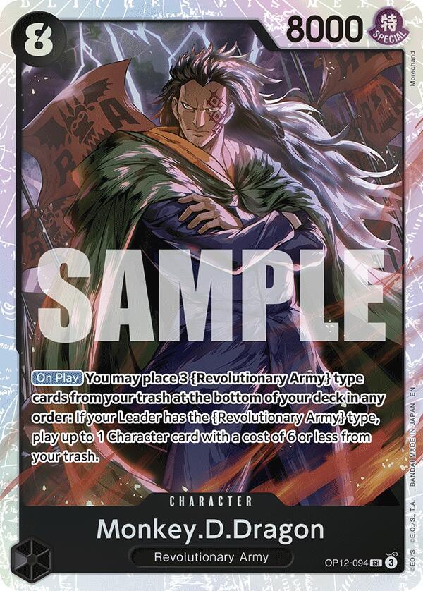 Monkey.D.Dragon OP12-094 Super Rare Legacy of the Master One Piece Foil NM
