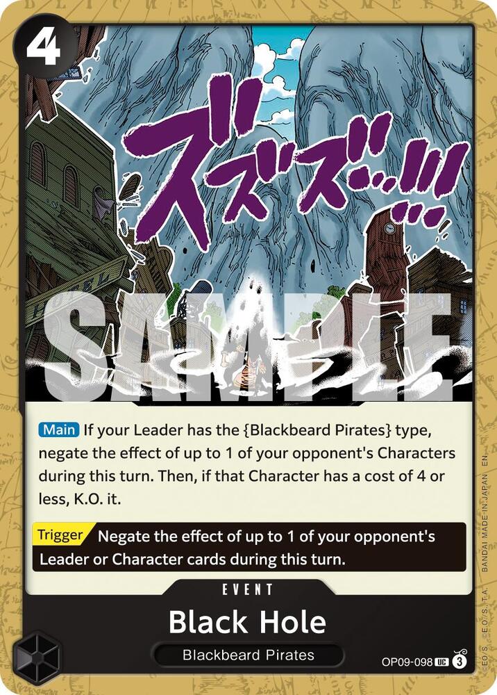 Black Hole (Reprint) OP09-098 Premium Booster -The Best- Vol. 2 One Piece NM