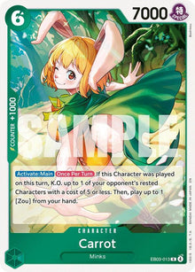 Carrot EB03-013 Rare Extra Booster: One Piece Heroines Edition One Piece Foil NM