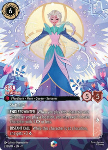 Elsa - Ice Artisan (Enchanted) 233/204 Enchanted Winterspell Lorcana Holo NM