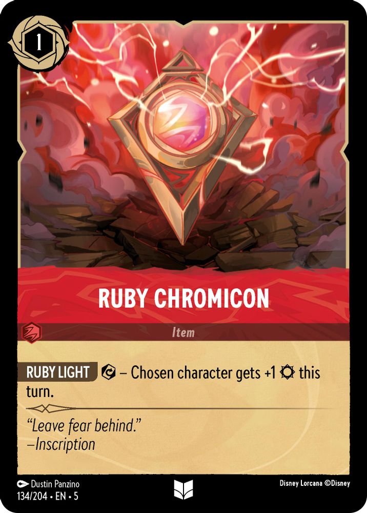 Ruby Chromicon 134/204 Uncommon Shimmering Skies Lorcana Near Mint