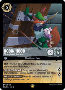 Robin Hood - Champion of Sherwood 190/204 Legendary Into the Inklands Lorcana NM