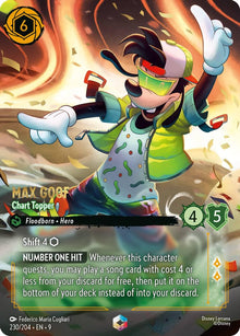 Max Goof - Chart Topper (Enchanted) 230/204 Enchanted Fabled Lorcana Holo NM