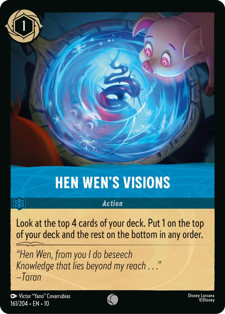 Hen Wen's Visions 161/204 Common Whispers in the Well Lorcana Near Mint