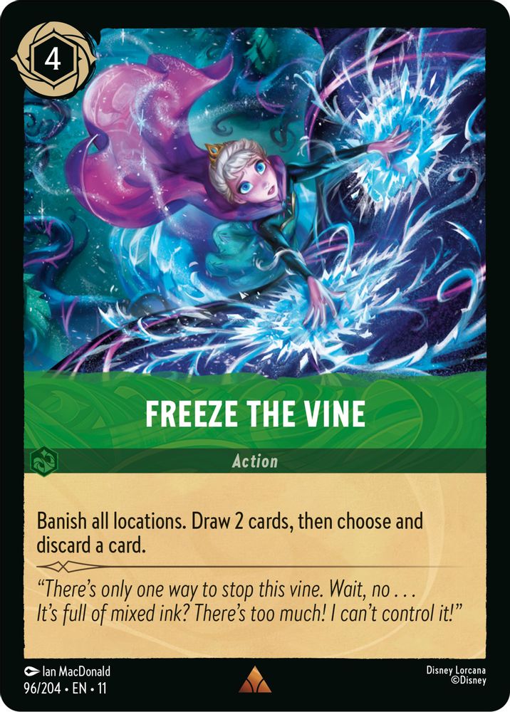 Freeze the Vine 96/204 Rare Winterspell Lorcana Near Mint