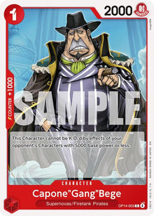 Capone"Gang"Bege OP14-003 Common The Azure Sea's Seven One Piece Near Mint