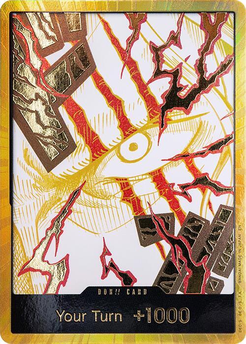DON!! Card (Shanks) (Gold) Premium Booster -The Best- Vol. 2 One Piece Foil NM