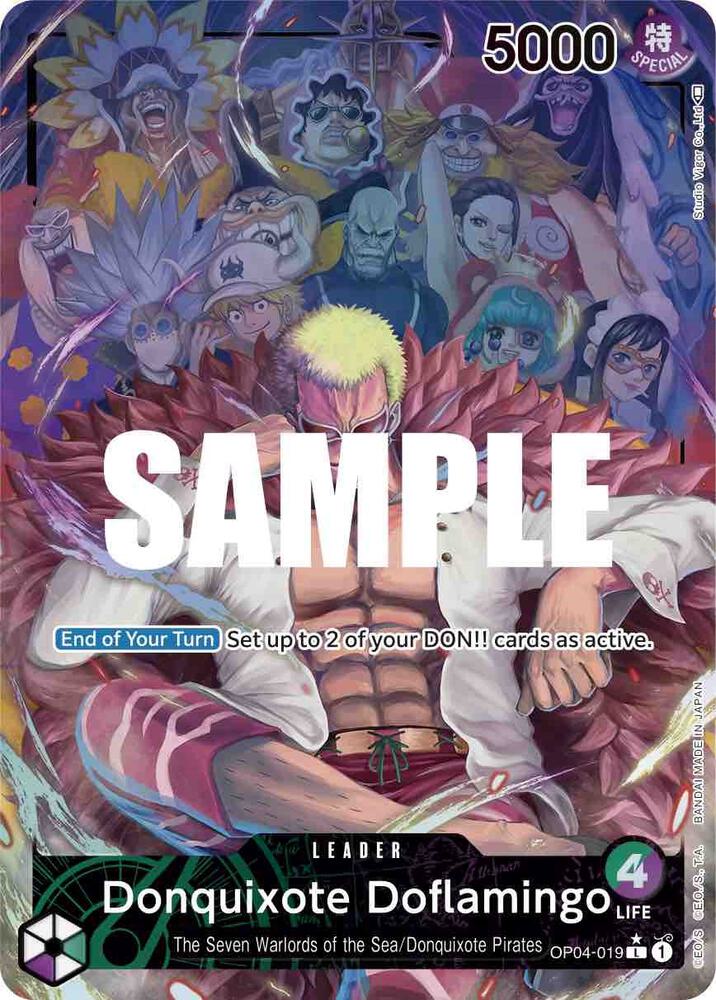 Donquixote Doflamingo (019) (Alternate Art) OP04-019 Kingdoms of Intrigue One Piece Foil NM