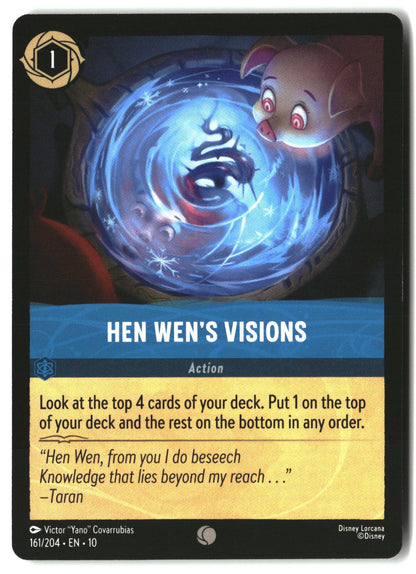 Hen Wen's Visions 161/204 Common Whispers in the Well Lorcana Lightly Played