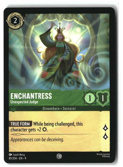 Enchantress - Unexpected Judge 81/204 Common Fabled Lorcana Lightly Played