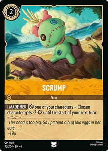 Scrump 33/204 Uncommon Azurite Sea Lorcana Near Mint