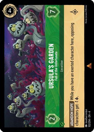 Ursula's Garden - Full of the Unfortunate 102/204 Ursula's Return Lorcana NM