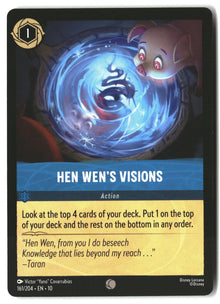 Hen Wen's Visions 161/204 Common Whispers in the Well Lorcana Lightly Played