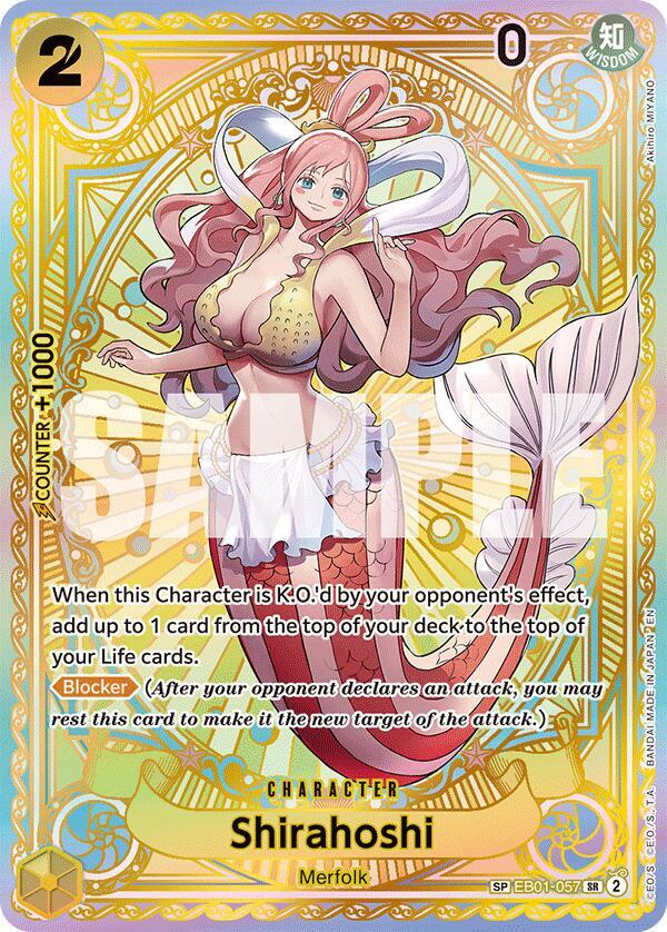 Shirahoshi (SP) EB01-057 Super Rare A Fist of Divine Speed One Piece Foil NM